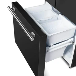 FORNO Réfrigerateur 17,5 pi3 30 po Noir Portes françaises - FFFFD1974-31