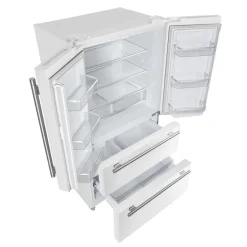 FORNO Réfrigérateur 19,2 pi3 36 po Blanc Portes françaises - FFRBI1820-36