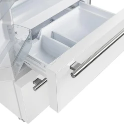 FORNO Réfrigérateur 19,2 pi3 36 po Blanc Portes françaises - FFRBI1820-36