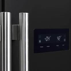 FORNO Réfrigérateur 15,6 pi3 33 po Noir Côte à côte - FFRBI1805-33