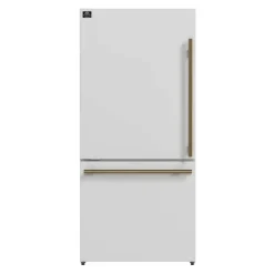 FORNO Réfrigérateur 17,2 pi3 31 po Blanc Congélateur en bas - FFFFD1786-31