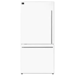 FORNO Réfrigérateur 17,2 pi3 31 po Blanc Congélateur en bas - FFFFD1786-31