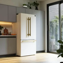 FORNO Réfrigérateur 17,5 pi3 30 po Blanc Portes françaises - FFFFD1974-31