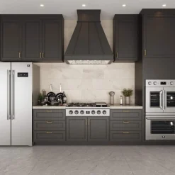 FORNO Réfrigérateur 15,6 pi3 33 po Inox Côte à côte - FFRBI1805-33