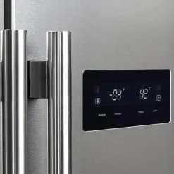 FORNO Réfrigérateur 15,6 pi3 33 po Inox Côte à côte - FFRBI1805-33