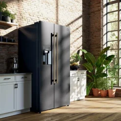 FORNO Réfrigérateur côte à côte 36 po Noir Côte à côte - FFRBI1844-36