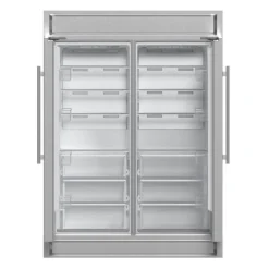 FORNO Réfrigérateur/Congélateur convertible 27,2 pi3 60 po Inox Côte à côte - FFFFD1722-60
