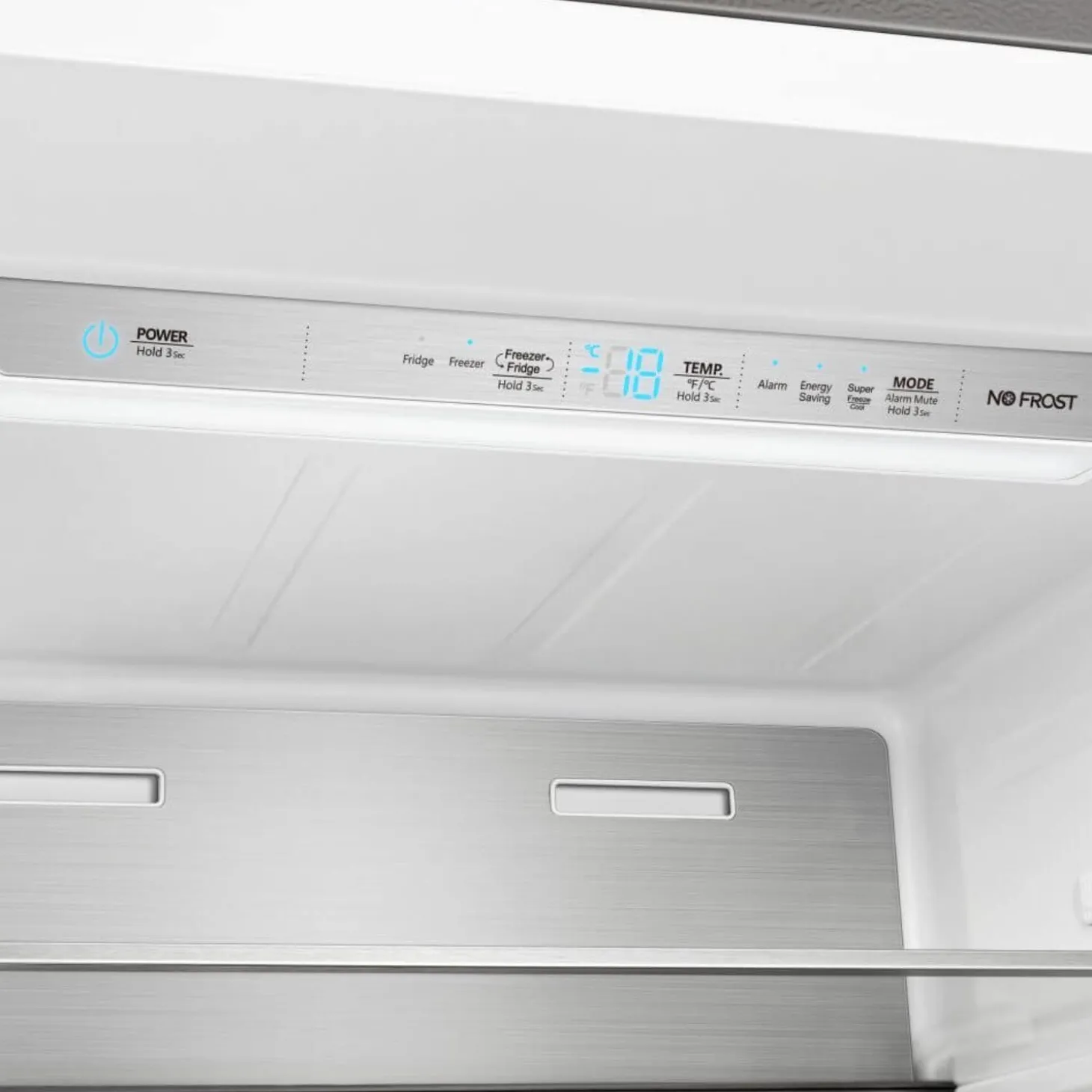 FORNO Réfrigérateur/Congélateur convertible 27,2 pi3 60 po Inox Côte à côte - FFFFD1722-60
