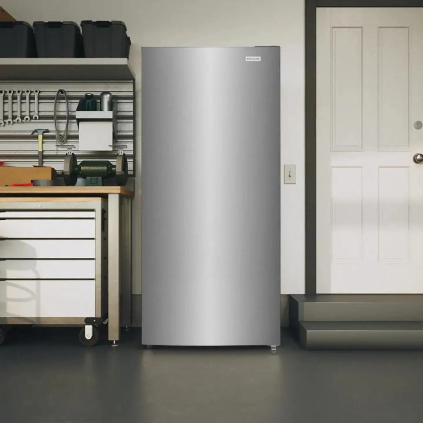 FRIGIDAIRE Congélateur convertible 21 pi3, Inox, Vertical, 30" - FFUV2126AV