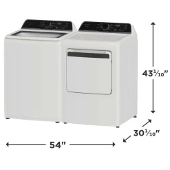 FRIGIDAIRE Ensemble laveuse sécheuse, Blanc, Chargement par le haut