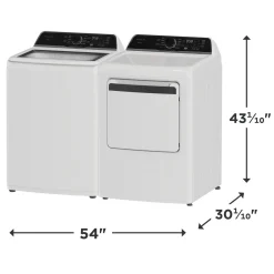 FRIGIDAIRE Ensemble laveuse sécheuse, Blanc, Chargement par le haut