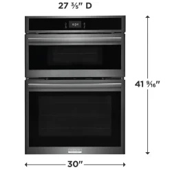 FRIGIDAIRE GALLERY Combinaison four encastrée et micro-ondes Inox noir30