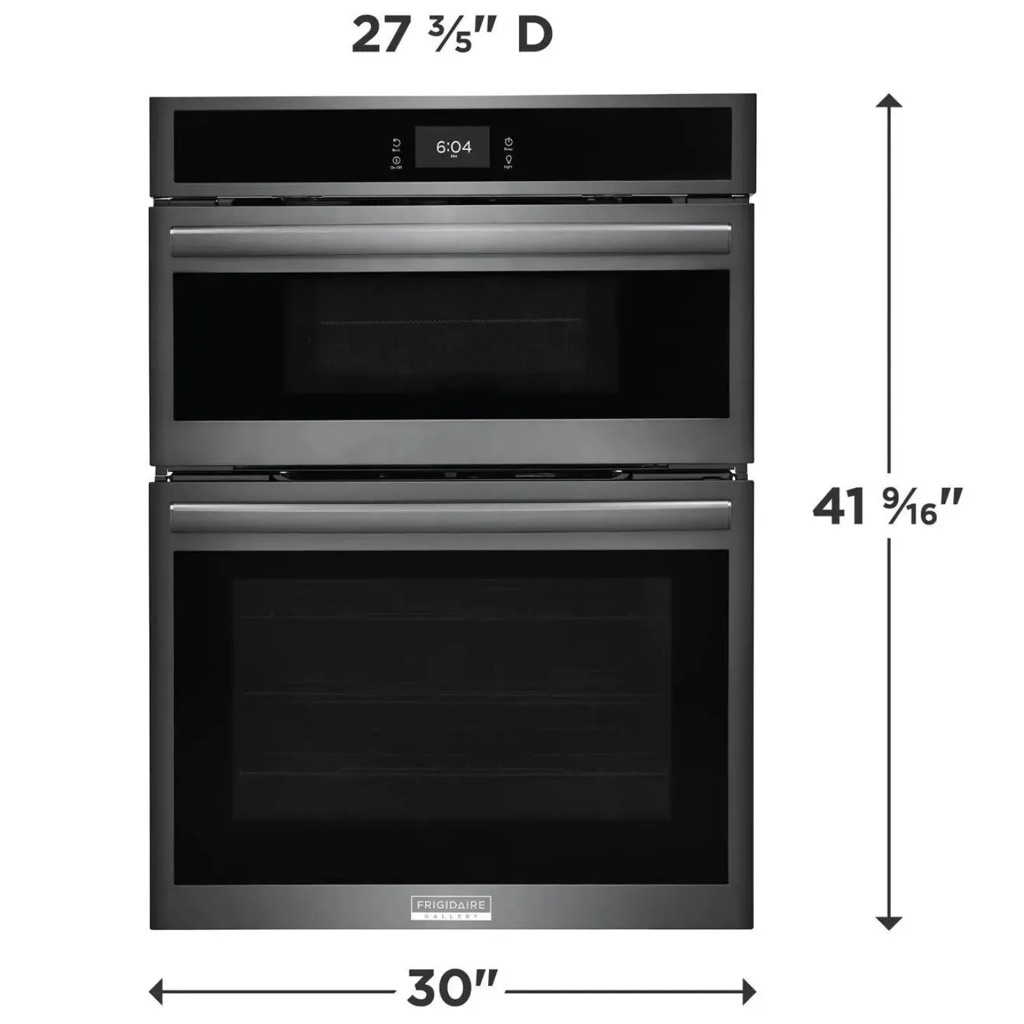 FRIGIDAIRE GALLERY Combinaison four encastrée et micro-ondes Inox noir30"Électrique - GCWM3067AD