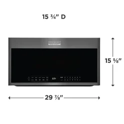 FRIGIDAIRE GALLERY Micro-ondes/hotte, Inox noir, 30