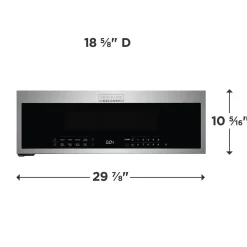 FRIGIDAIRE GALLERY Micro-ondes/hotte, Inox, 30