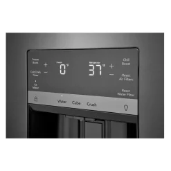 FRIGIDAIRE GALLERY Réfrigérateur 27,8 pi3 36 po Inox noir Congélateur en bas, Portes françaises - GRFS2853AD