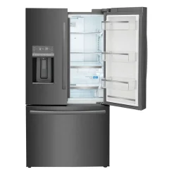 FRIGIDAIRE GALLERY Réfrigérateur 22,6 pi3 36 po Inox noir Congélateur en bas, Portes françaises - GRFC2353AD