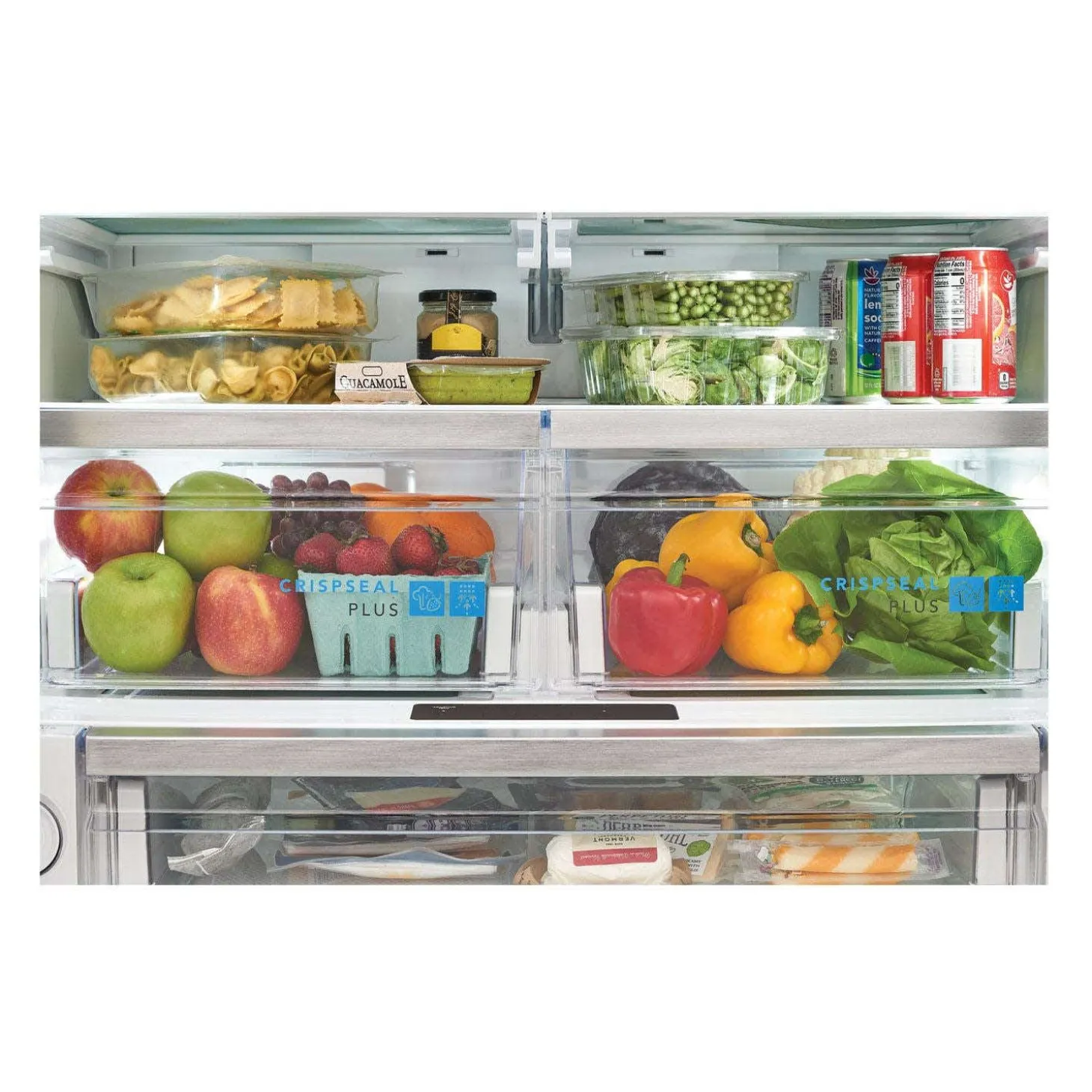 FRIGIDAIRE GALLERY Réfrigérateur 22,6 pi3 36 po Inox noir Congélateur en bas, Portes françaises - GRFC2353AD