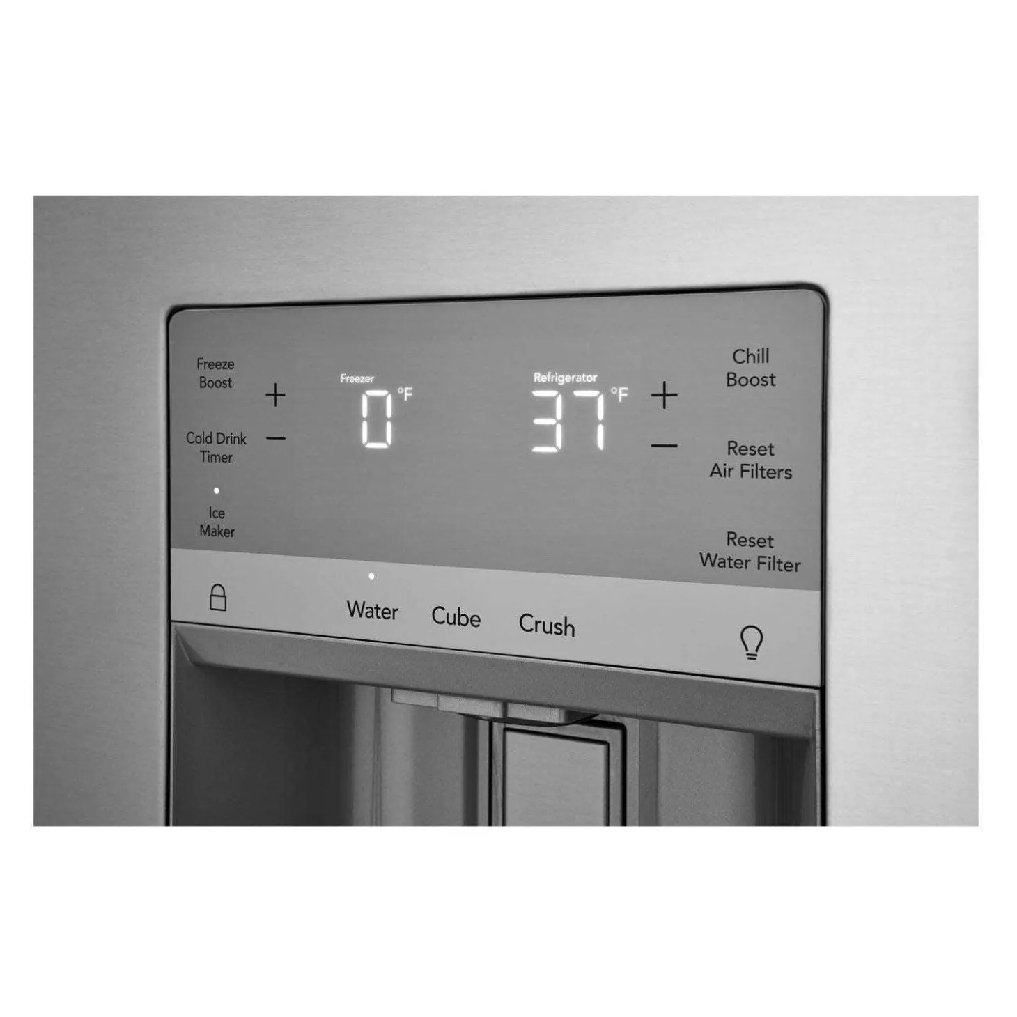 FRIGIDAIRE GALLERY Réfrigérateur 27,8 pi3 36 po Inox Congélateur en bas, Portes françaises - GRFS2853AF