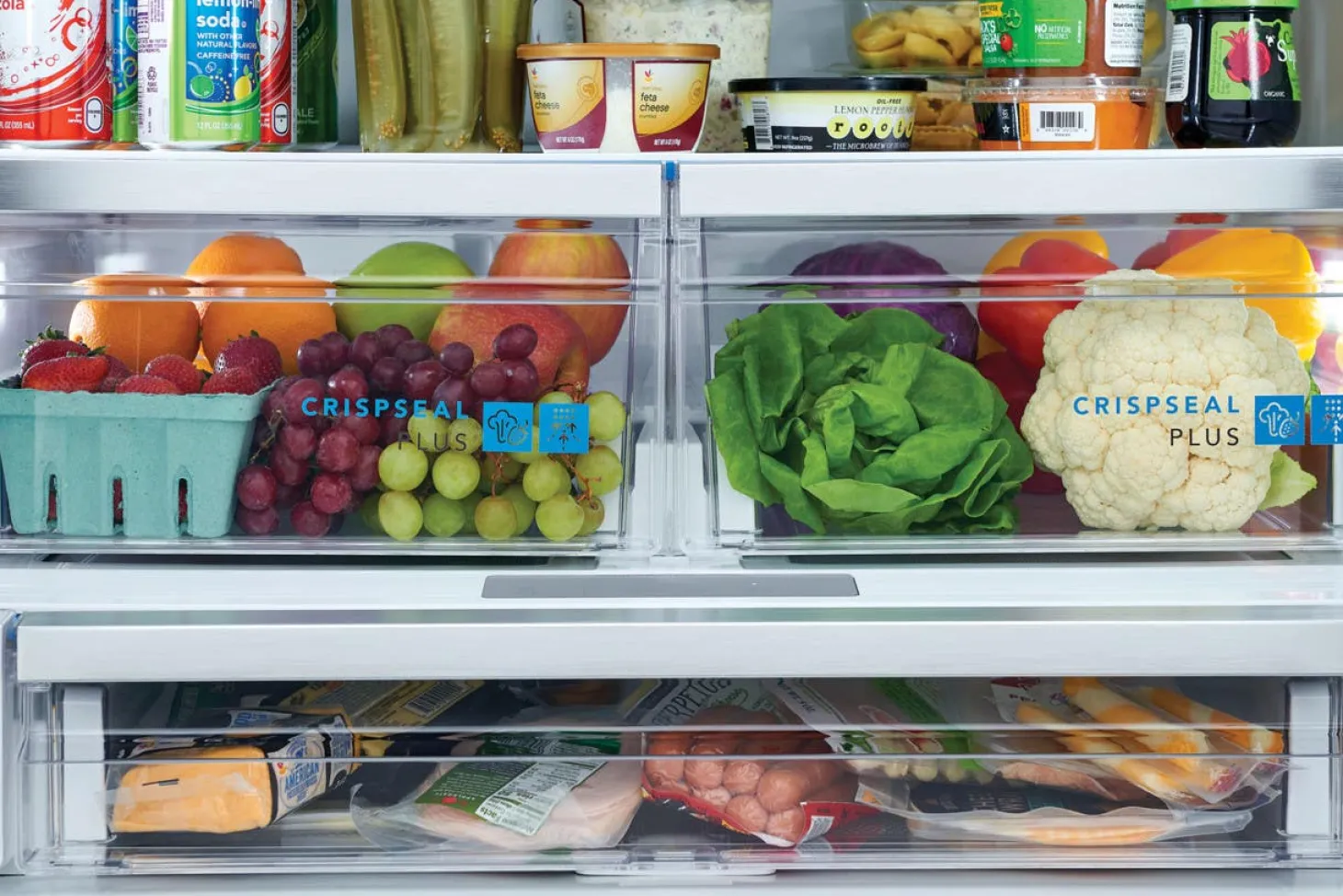 FRIGIDAIRE GALLERY Réfrigérateur 27,8 pi3 36 po Inox Congélateur en bas, Portes françaises - GRFS2853AF