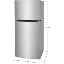 FRIGIDAIRE GALLERY Réfrigérateur 20 pi3 30 po Inox Congélateur en haut - GRTE2055AF