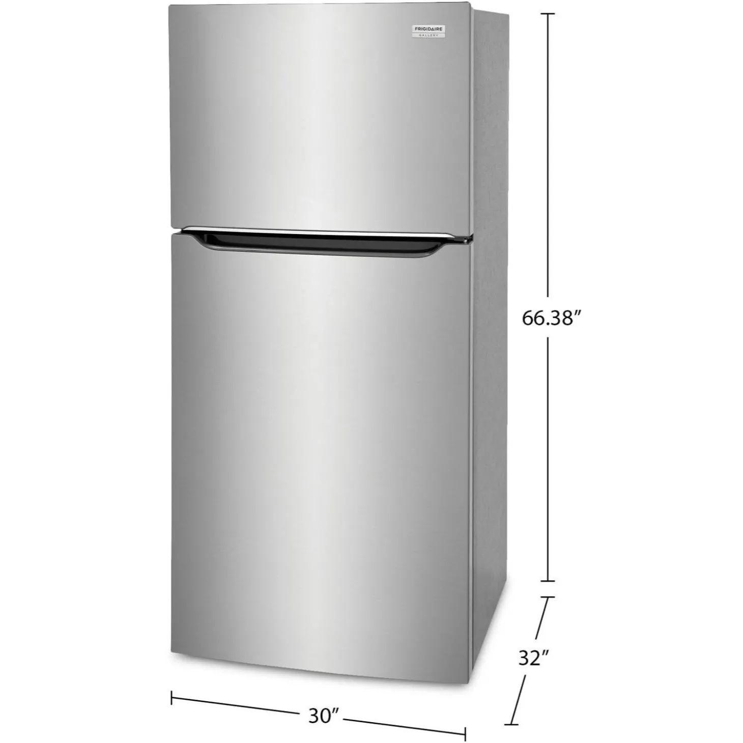 FRIGIDAIRE GALLERY Réfrigérateur 20 pi3 30 po Inox Congélateur en haut - GRTE2055AF