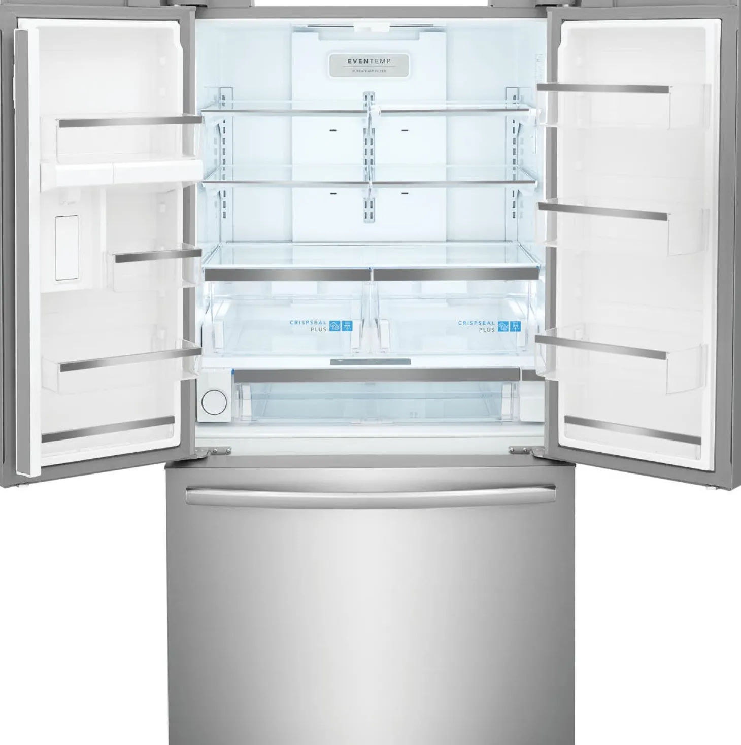 FRIGIDAIRE GALLERY Réfrigérateur 28,8 pi3 36 po Inox Congélateur en bas, Portes françaises - GRFN2853AF