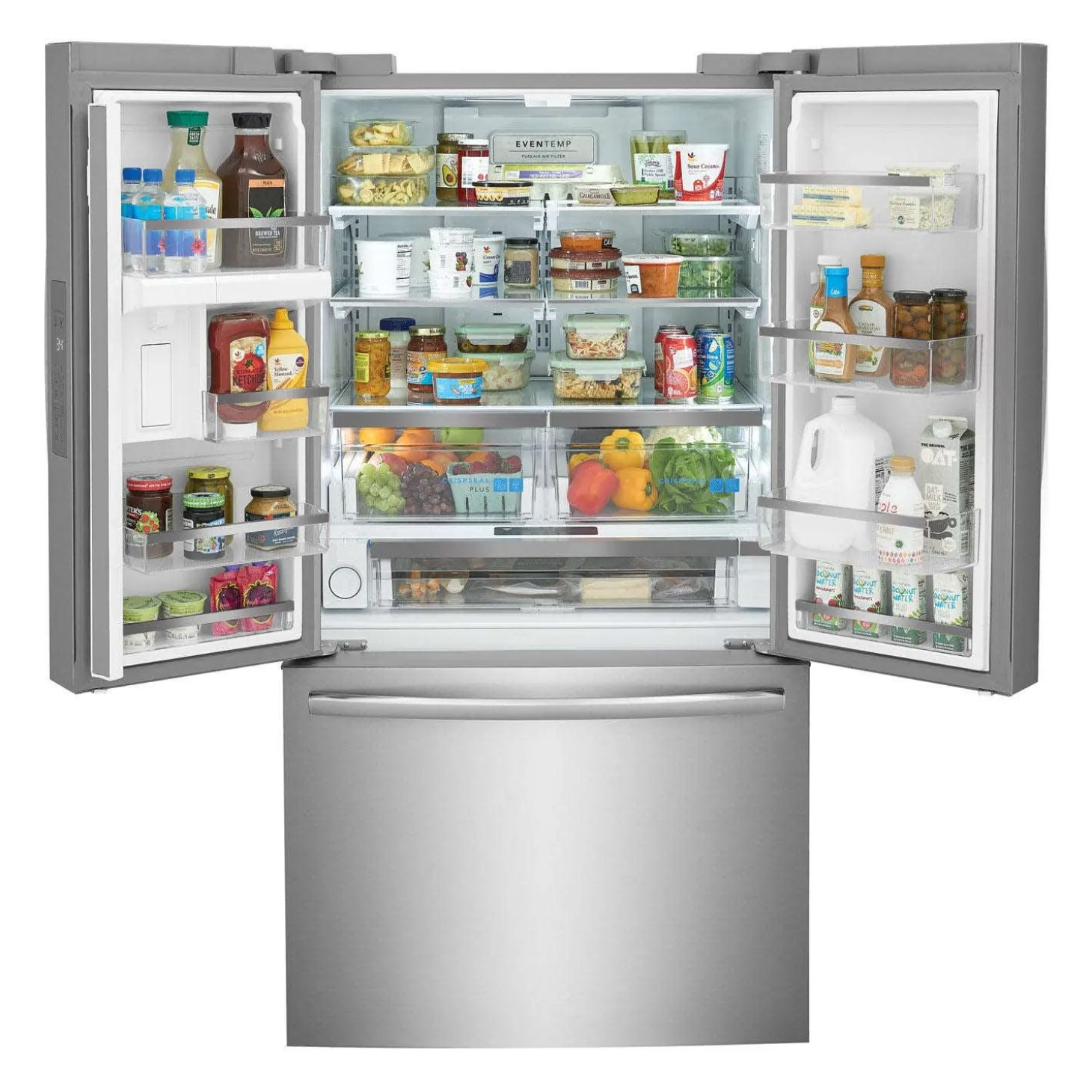 FRIGIDAIRE GALLERY Réfrigérateur 28,8 pi3 36 po Inox Congélateur en bas, Portes françaises - GRFN2853AF