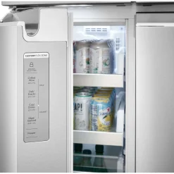 FRIGIDAIRE GALLERY Réfrigérateur 22,1 pi3 36 po Inox Congélateur en bas, Portes françaises - GRQC2255BF