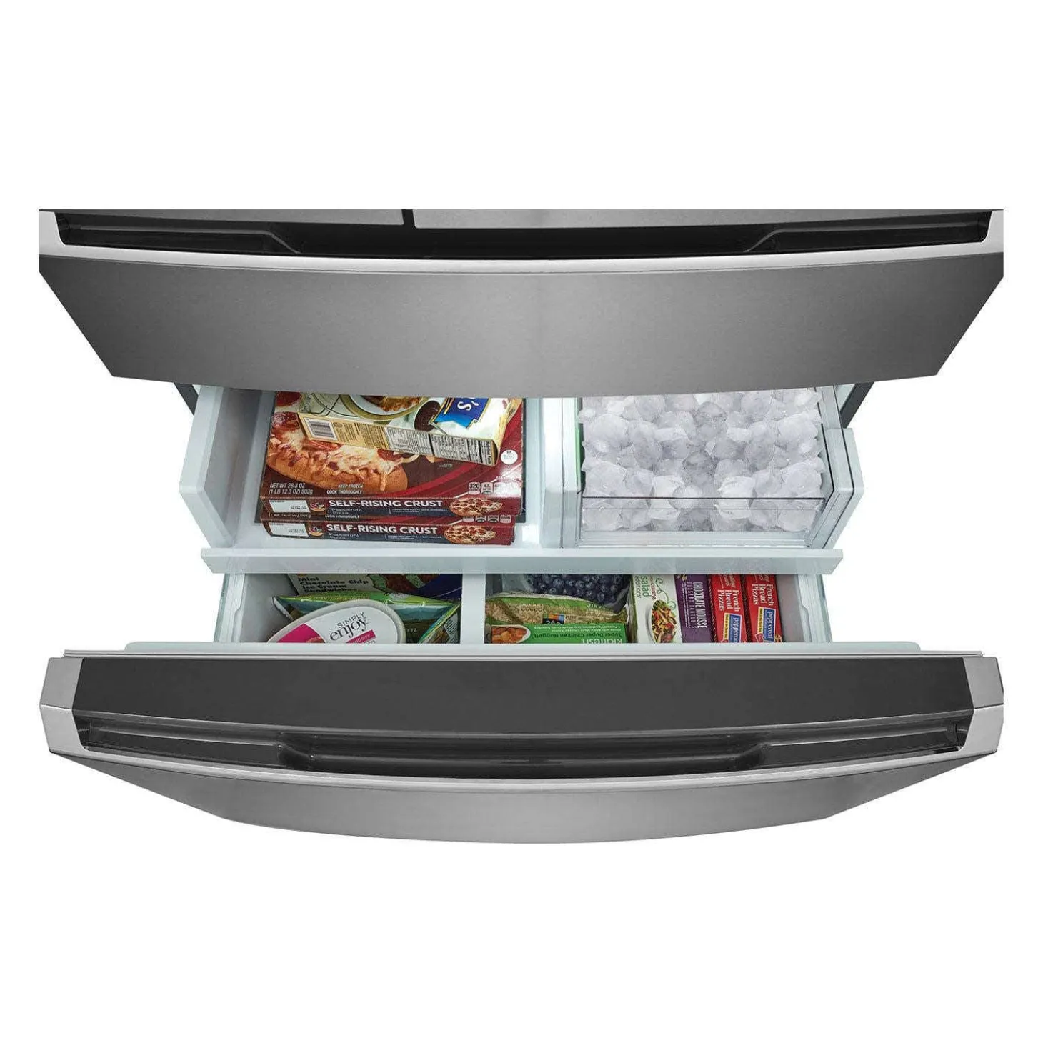 FRIGIDAIRE GALLERY Réfrigérateur 27,2 pi3 36 po Inox Congélateur en bas, Portes françaises - GRMN2872AF