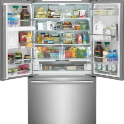FRIGIDAIRE GALLERY Réfrigérateur 23,3 pi3 36 po Inox Congélateur en bas, Portes françaises - GRFG2353AF
