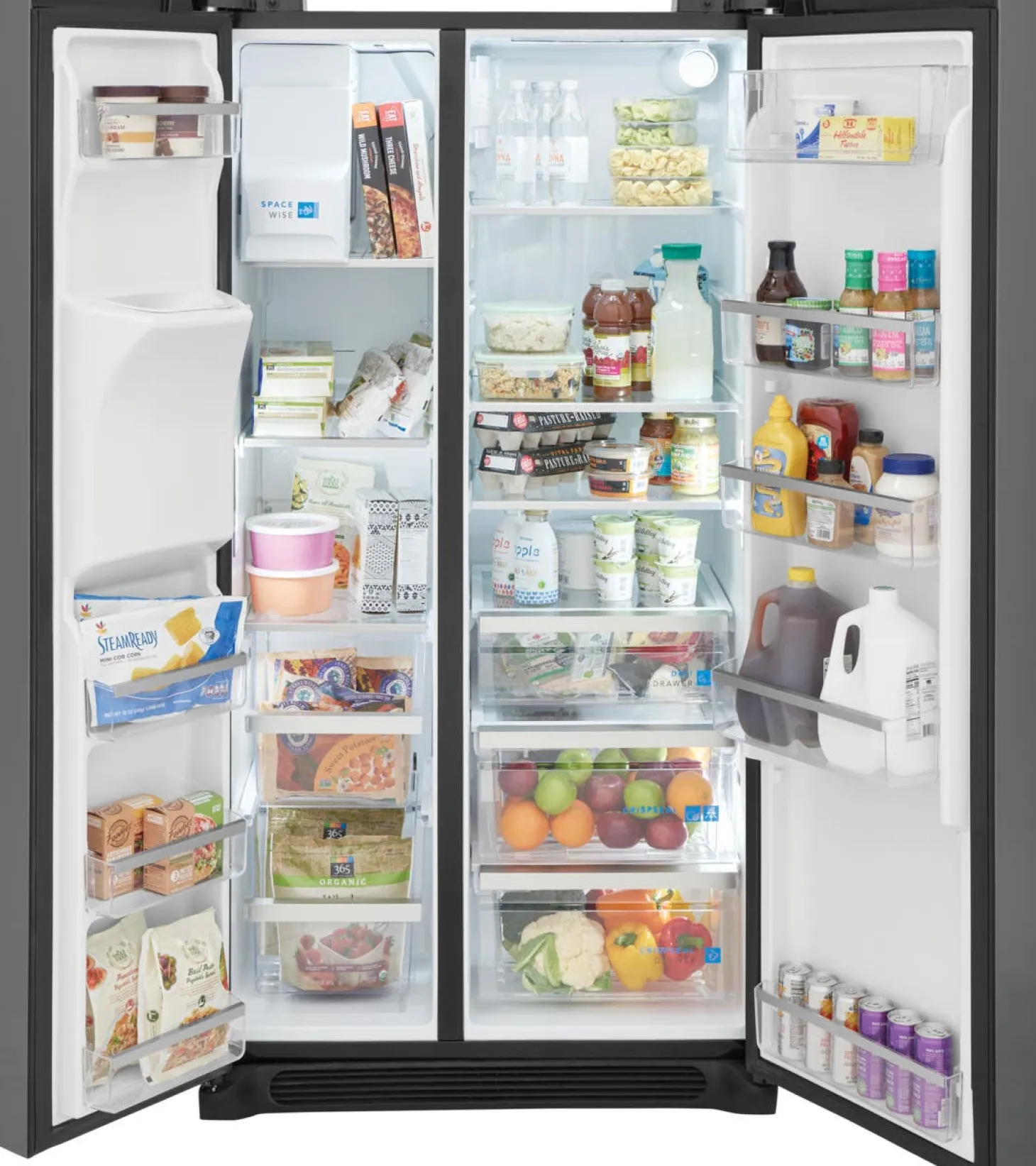 FRIGIDAIRE GALLERY Réfrigérateur 22,2 pi3 36 po Inox noir Côte à côte - GRSC2352AD