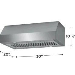 Frigidaire Professional Hotte Encastré Inox 30