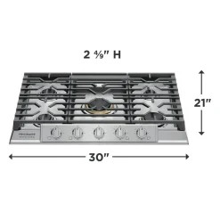 Frigidaire Professional Plaque de cuisson Gaz Inox 30