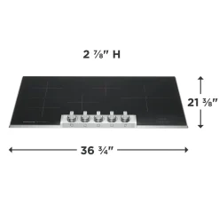 Frigidaire Professional Plaque de cuisson Induction Noir 36