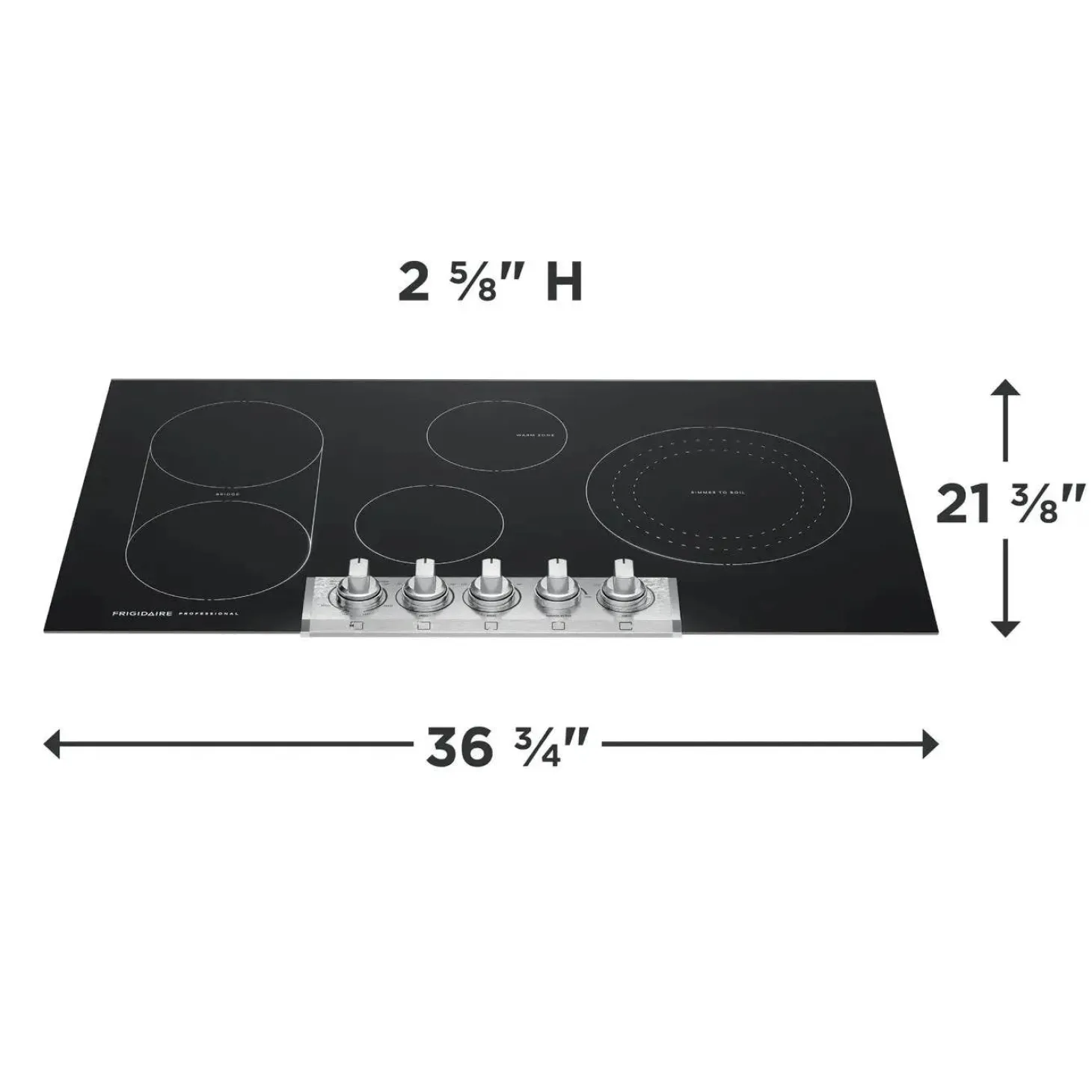 Frigidaire Professional Plaque de cuisson Vitrocéramique Noir 36" Noir - PCCE3680AF