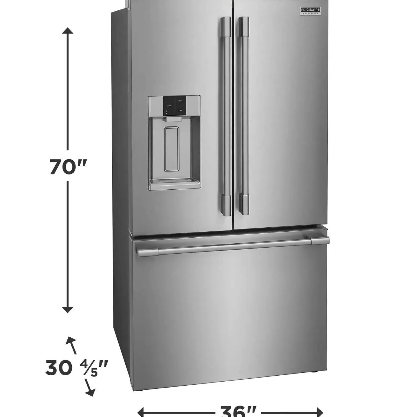Frigidaire Professional Réfrigérateur 28 pi 3 36 po Inox Portes françaises - PRFS2883AF