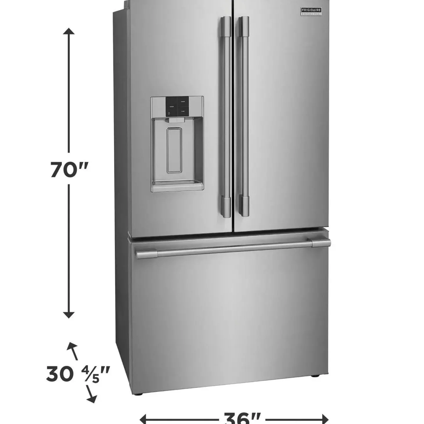Frigidaire Professional Réfrigérateur 22 pi 3 36 po Inox Portes françaises - PRFC2383AF
