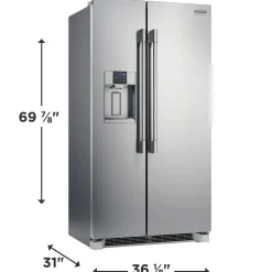 Frigidaire Professional Réfrigérateur 22 pi 3 36 po Inox Côte à côte - PRSC2222AF