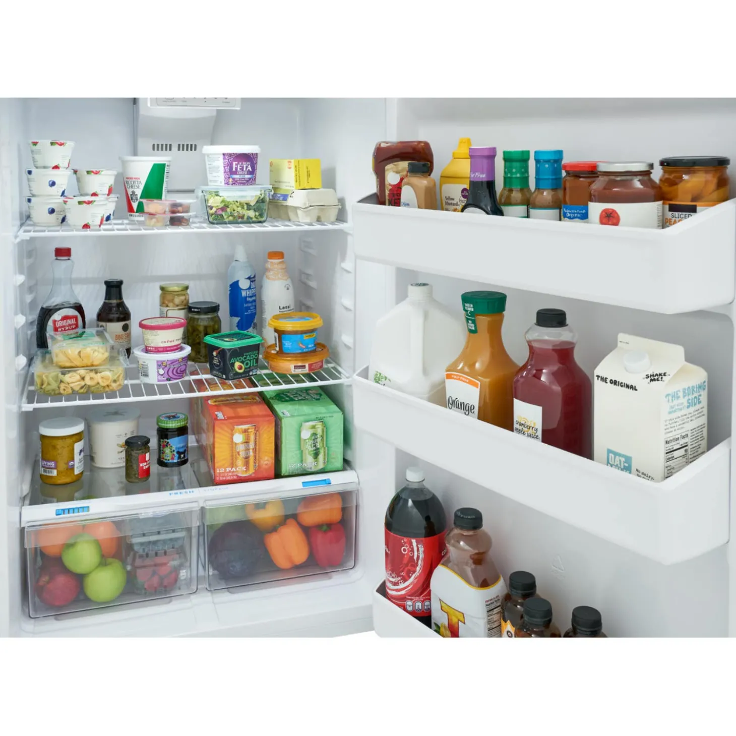 FRIGIDAIRE Réfrigerateur 18 pi3 30 po Blanc Congélateur en haut - FFHT1814YW