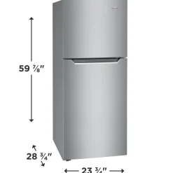 FRIGIDAIRE Réfrigérateur 11,6 pi3 24 po Inox Congélateur en haut - FFET1222UV