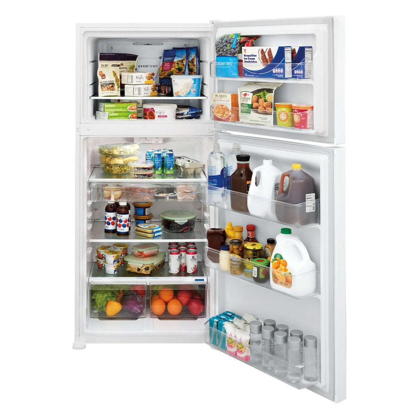 FRIGIDAIRE Réfrigérateur 20 pi3 30 po Blanc Congélateur en haut - FFTR2045VW