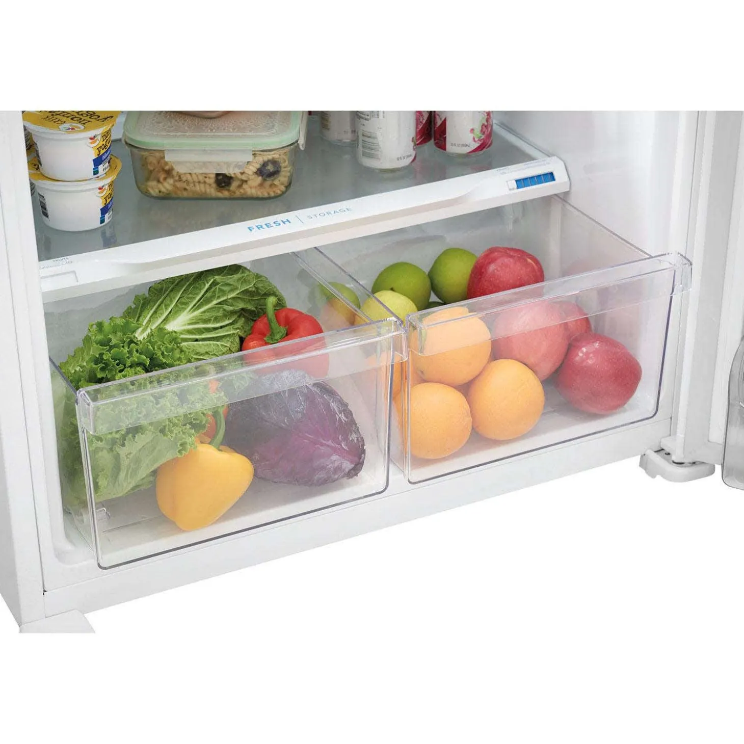 FRIGIDAIRE Réfrigérateur 20 pi3 30 po Blanc Congélateur en haut - FFTR2045VW