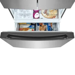 FRIGIDAIRE Réfrigérateur 20 pi3 33 po Inox Portes françaises - FRFG2033AV