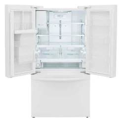 FRIGIDAIRE Réfrigérateur 27,8 pi3 36 po Blanc Congélateur en bas, Portes françaises - FRFS2823AW