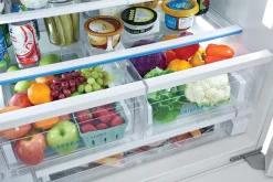 FRIGIDAIRE Réfrigérateur 27,8 pi3 36 po Blanc Congélateur en bas, Portes françaises - FRFS2823AW