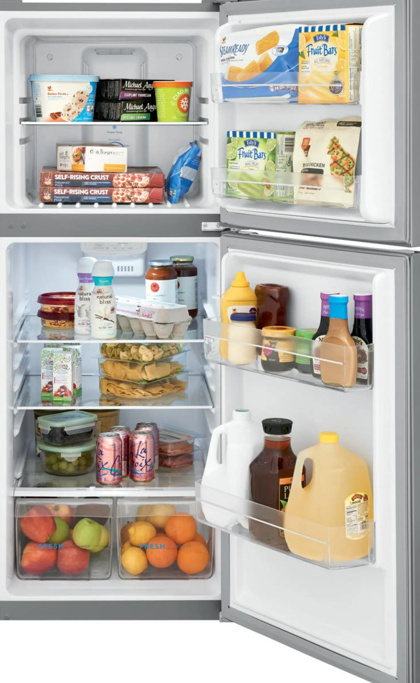 FRIGIDAIRE Réfrigérateur 10,1 pi3 24 po Inox Congélateur en haut - FFET1022UV