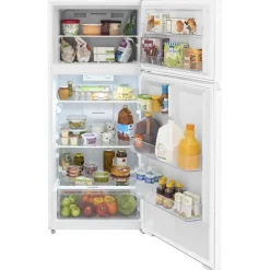 FRIGIDAIRE Réfrigérateur 16 pi3 28 po Blanc Congélateur en haut - FRTE1622AW