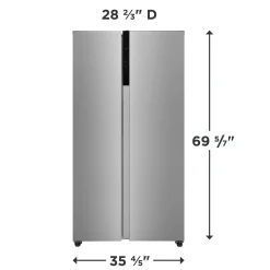 FRIGIDAIRE Réfrigérateur 21,4 pi3 36po Inox Côte à côte - FRSG2115AV