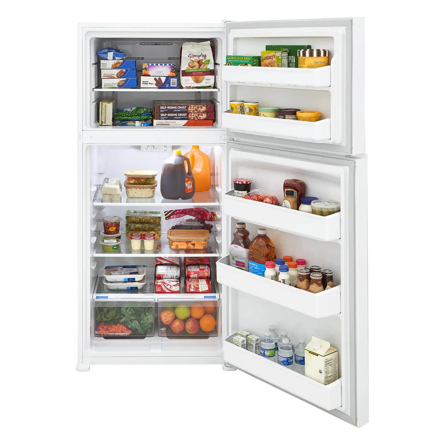 Frigidaire Réfrigérateur 20 pi3 30 po Blanc Congélateur en haut - FFHT2022AW